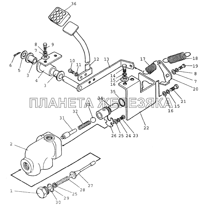 4801 Управление блокировкой. Вариант с ГОРУ МТЗ-80 (2002)